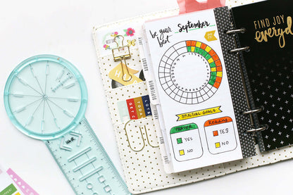 Journal guide ruler.wheel of lifeمسطرة جورنال قايد